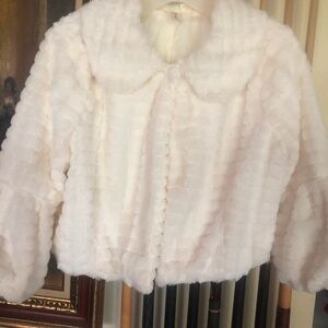 Chic WHITE Teddy Jacket for Women